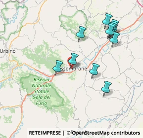 Mappa Viale A. Gramsci, 61034 Fossombrone PU, Italia (8.49167)