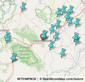 Mappa Viale A. Gramsci, 61034 Fossombrone PU, Italia (9.827)