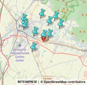 Mappa Via di Gramustello, 56121 Pisa PI, Italia (3.29182)