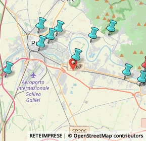 Mappa Via di Gramustello, 56121 Pisa PI, Italia (5.99938)