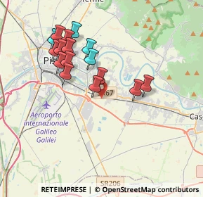 Mappa Via di Gramustello, 56121 Pisa PI, Italia (3.60063)