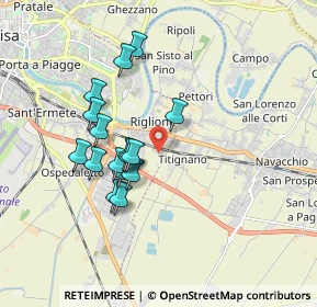 Mappa Via di Gramustello, 56121 Pisa PI, Italia (1.58313)
