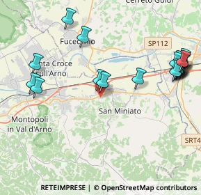 Mappa Via Camillo Benso Conte di Cavour, 56028 San Miniato PI, Italia (5.2585)