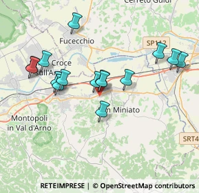 Mappa Via Camillo Benso Conte di Cavour, 56028 San Miniato PI, Italia (3.714)