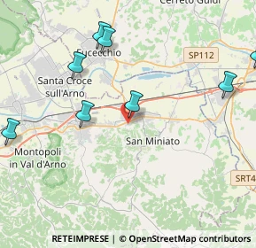 Mappa Via Camillo Benso Conte di Cavour, 56028 San Miniato PI, Italia (7.754)