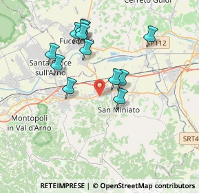 Mappa Via Camillo Benso Conte di Cavour, 56028 San Miniato PI, Italia (3.5825)