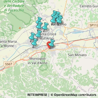 Mappa Via Fratelli Rosselli, 56028 San Miniato PI, Italia (3.71833)