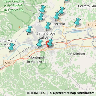 Mappa Via Fratelli Rosselli, 56028 San Miniato PI, Italia (4.90818)