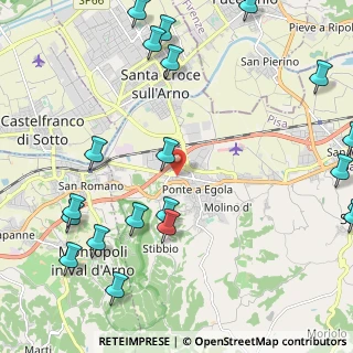 Mappa Via Fratelli Rosselli, 56028 San Miniato PI, Italia (3.114)