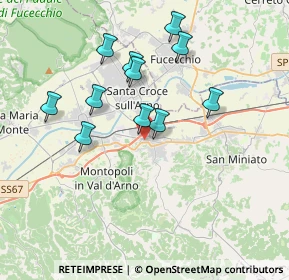 Mappa Via Fratelli Rosselli, 56028 San Miniato PI, Italia (3.45818)