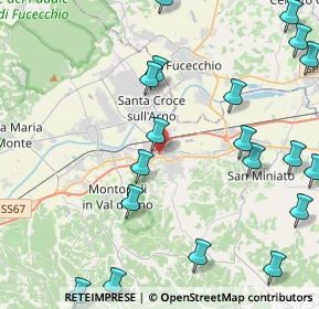 Mappa Via Fratelli Rosselli, 56028 San Miniato PI, Italia (5.9425)