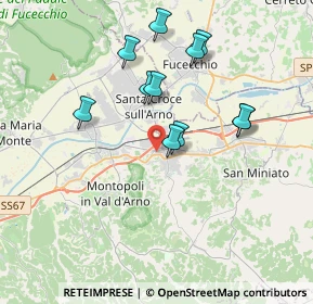 Mappa Via Fratelli Rosselli, 56028 San Miniato PI, Italia (3.47364)