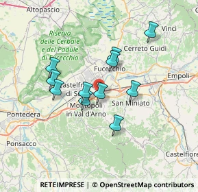 Mappa Via Fratelli Rosselli, 56028 San Miniato PI, Italia (5.88182)