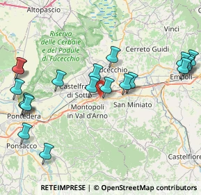 Mappa Via Fratelli Rosselli, 56028 San Miniato PI, Italia (10.0375)