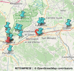 Mappa Via Fratelli Rosselli, 56028 San Miniato PI, Italia (9.787)