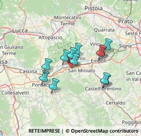Mappa Via Fratelli Rosselli, 56028 San Miniato PI, Italia (10.98333)