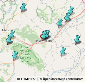 Mappa Via dell'Unità, 61034 Fossombrone PU, Italia (9.295)