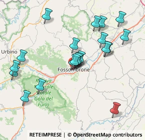 Mappa Via dell'Unità, 61034 Fossombrone PU, Italia (8.128)