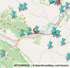 Mappa Via dell'Unità, 61034 Fossombrone PU, Italia (6.1875)