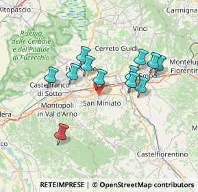 Mappa Via Aldo Moro, 56028 San Miniato PI, Italia (6.32583)
