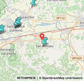 Mappa Via Aldo Moro, 56028 San Miniato PI, Italia (7.16077)
