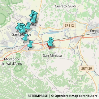 Mappa Via Aldo Moro, 56028 San Miniato PI, Italia (4.82867)