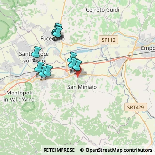 Mappa Via Aldo Moro, 56028 San Miniato PI, Italia (3.56692)