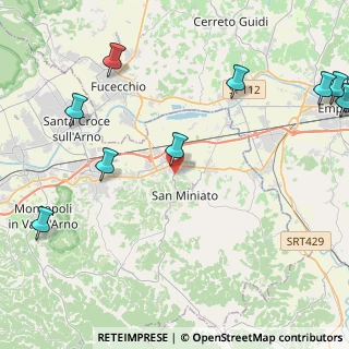Mappa Via Aldo Moro, 56028 San Miniato PI, Italia (6.63727)