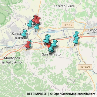 Mappa Via Aldo Moro, 56028 San Miniato PI, Italia (2.974)