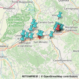 Mappa Via Aldo Moro, 56028 San Miniato PI, Italia (6.958)
