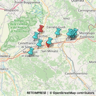 Mappa SP7, 56028 San Miniato PI, Italia (6.64727)