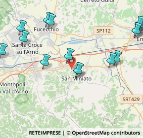 Mappa SP7, 56028 San Miniato PI, Italia (6.182)