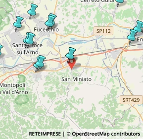Mappa SP7, 56028 San Miniato PI, Italia (6.536)