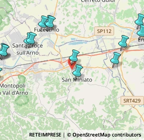 Mappa SP7, 56028 San Miniato PI, Italia (6.6175)