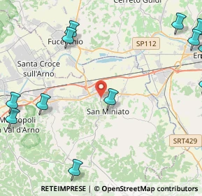 Mappa SP7, 56028 San Miniato PI, Italia (7.32824)