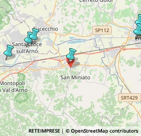 Mappa SP7, 56028 San Miniato PI, Italia (7.23636)
