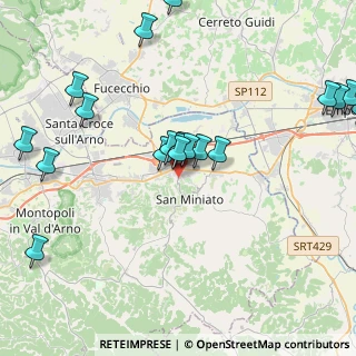 Mappa SP7, 56028 San Miniato PI, Italia (4.75421)