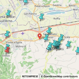 Mappa Via Giustino Fortunato, 56028 San Miniato PI, Italia (2.727)