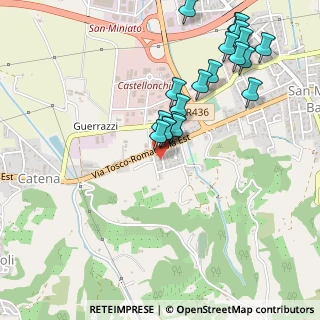 Mappa Via Giustino Fortunato, 56028 San Miniato PI, Italia (0.544)