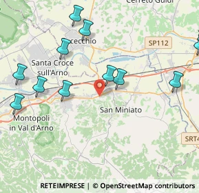 Mappa Via Giustino Fortunato, 56028 San Miniato PI, Italia (6.04133)