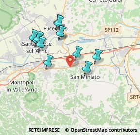 Mappa Via Giustino Fortunato, 56028 San Miniato PI, Italia (3.5325)