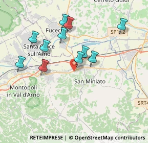 Mappa Via Giustino Fortunato, 56028 San Miniato PI, Italia (3.73091)