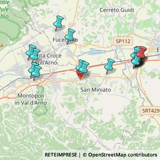 Mappa Via Giustino Fortunato, 56028 San Miniato PI, Italia (5.2925)