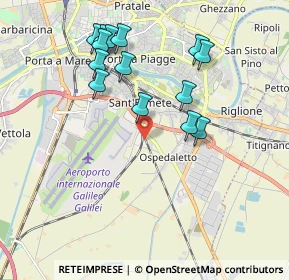 Mappa 56121 Pisa PI, Italia (1.98286)