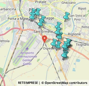 Mappa 56121 Pisa PI, Italia (1.85333)