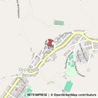 Mappa Via C. Betti, 21, 61038 Orciano di Pesaro, Pesaro e Urbino (Marche)