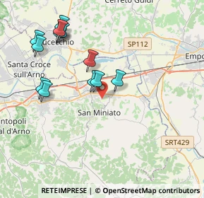 Mappa Via Fontevivo, 56028 San Miniato PI, Italia (4.18417)