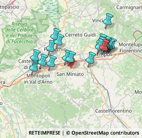 Mappa Via Fontevivo, 56028 San Miniato PI, Italia (6.863)