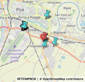Mappa Via Sant Ilario sud, 56121 Cascina PI, Italia (1.713)