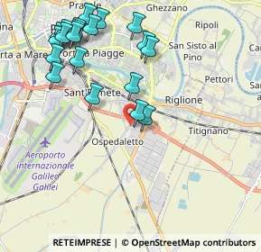 Mappa Via Sant Ilario sud, 56121 Cascina PI, Italia (2.4075)